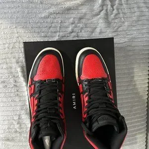 AMIRI | Shoes | Amiri Mens Black And Red Trainers Size Us  display picture 2